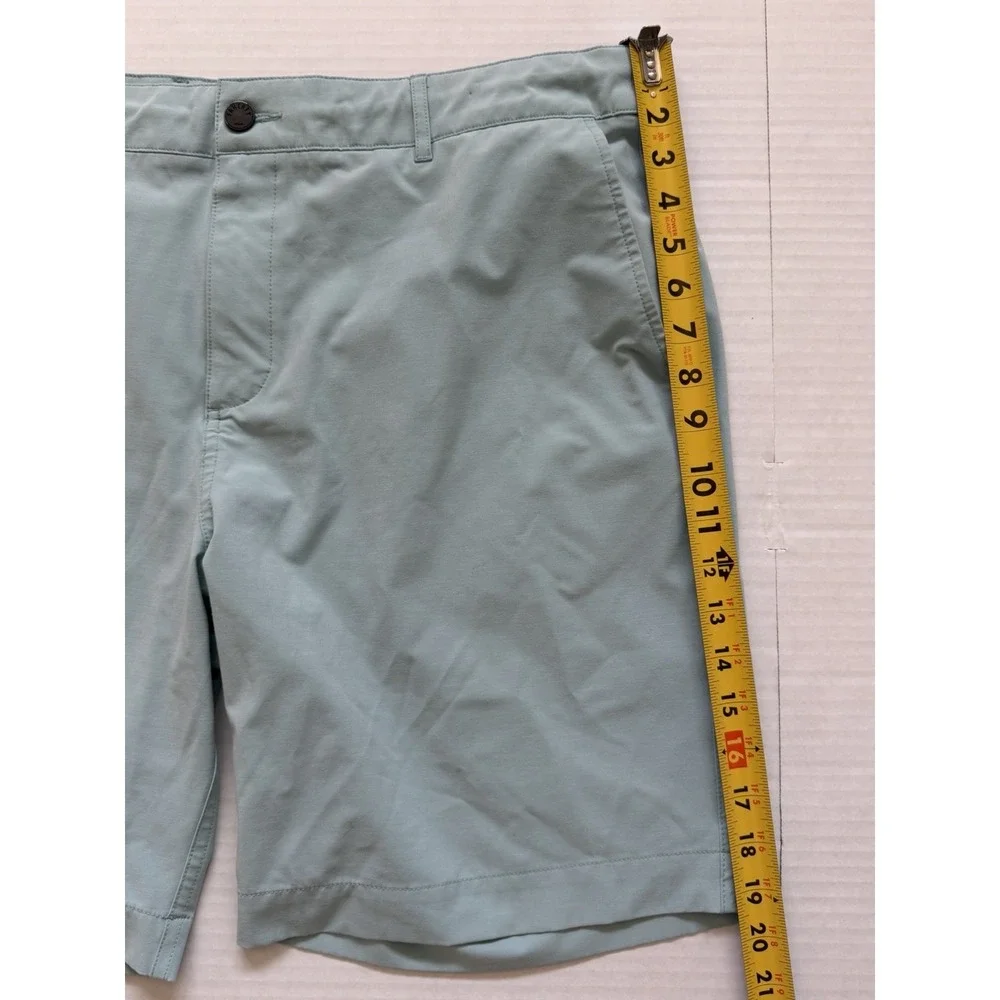 Faherty All Day Shorts Mens 36 Blue Chino Athletic Drawstring Unlined Summer